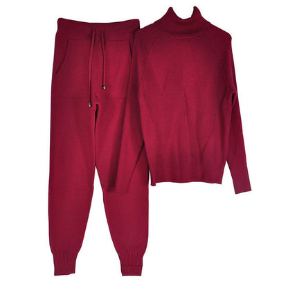 Autumn Winter Tracksuit Solid Color Striped