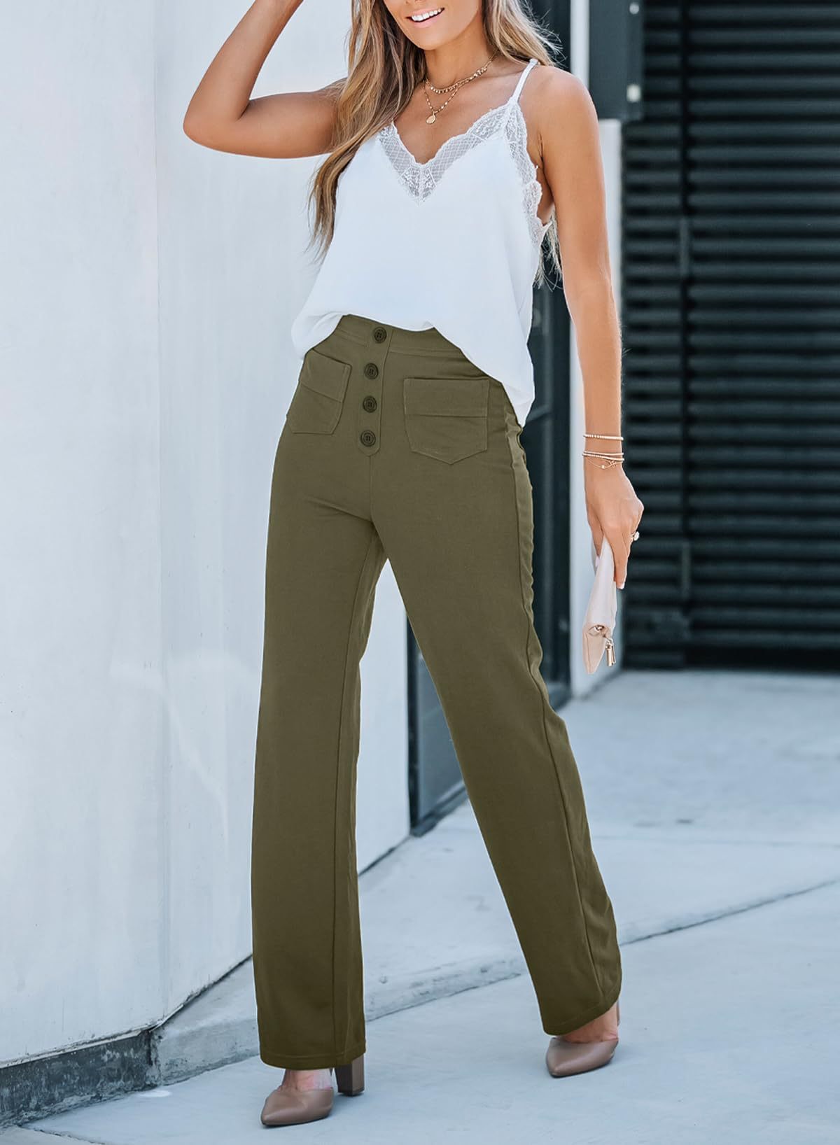 🔥 Chic Lune™ Lunelle | Pantalon Taille Haute Extensible